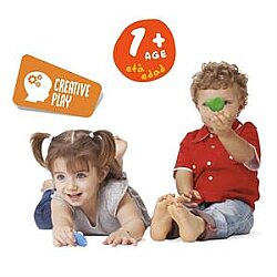 Carioca Teddy Şekilli Kirletmeyen Mum Boyalar 6'lı - 2