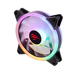 Havit F2089 RGB Soğutucu Kasa Fanı – 120mm, Molex 4 Pin, 1200RPM, Sessiz ve Parlak LED - Siyah - HAVIT