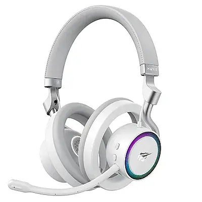 Havit Gamenote Fuxi-H8 Gaming Oyuncu Mikrofonlu Kulaklık (OHS, RGB, 6 Modlu Bağlantı, 32mm Sürücü, Type-C, 3.5mm, 2.4GHz Kablosuz) - 2