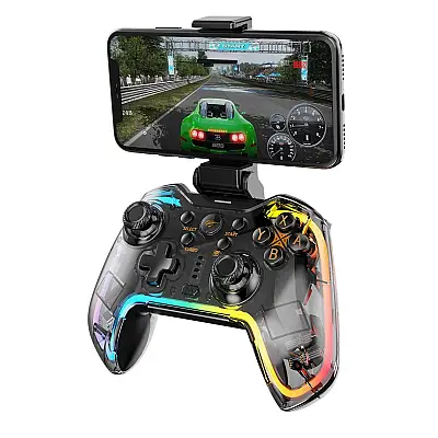 Havit Gamenote G158BT Pro Transparan RGB Gamepad Joystick - 1