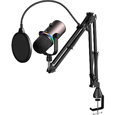 Havit Gamenote GK63 PRO RGB Gaming Profesyonel Oyuncu Yayıncı Mikrofonu ve Masa Standı - 1